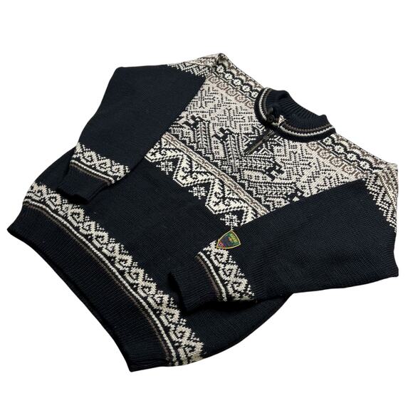 Dale of Norway Nagano Wool Sweater Men’s Small Wool Nordic Pattern Norway Knit - Picture 10 of 15